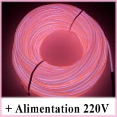 Kit Néon fil 220V Rose