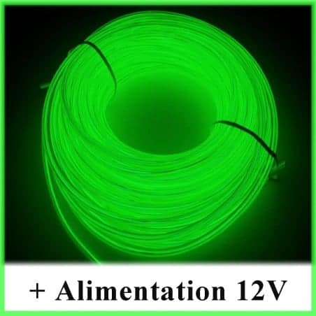 Kit Néon fil 12V Jaune Citron