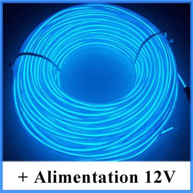 Kit Néon fil 12V Bleu Kit Néon fil 12V Bleu