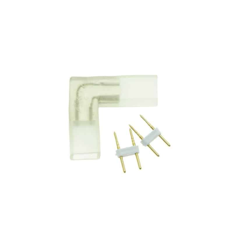Connecteur angle droit Ruban LED 220V Monocouleur Connecteur angle droit Ruban LED 220V Monocouleur