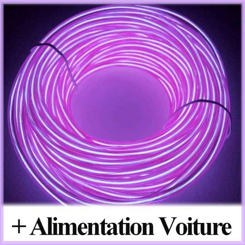 Kit Néon fil Tuning Violet Kit Néon fil Tuning Violet