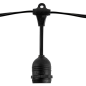 Guirlande lumineuse de 14,4m avec 15 ampoules E27 IP65 Noir Guirlande lumineuse de 14,4m avec 15 ampoules E27 IP65 Noir