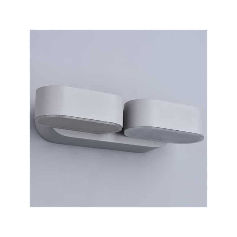 Applique murale orientable 2x6W gris IP54 Applique murale orientable 2x6W gris IP54