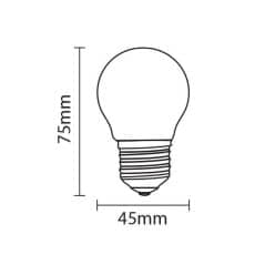 Ampoule E27 2W G45 Filament