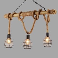 Lampe suspendue cordes