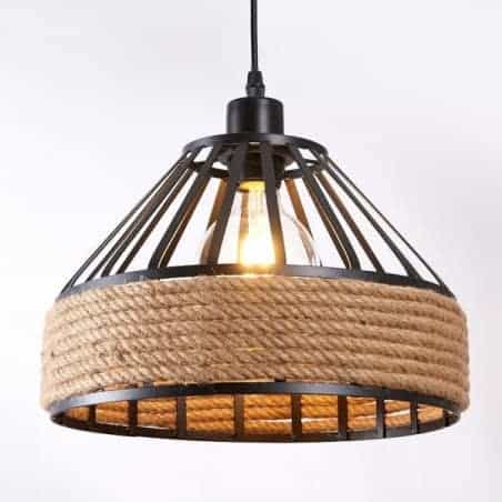 Lampe suspendue corde