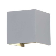 Applique murale carré 6W IP54 gris
