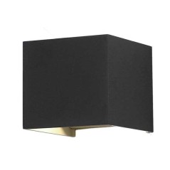 Applique murale carré 12W IP54 noir