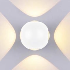 Applique murale ronde 4W blanc