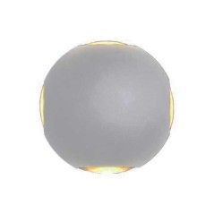 Applique murale ronde 4W grise