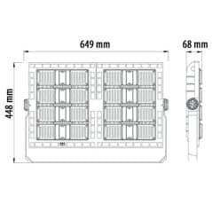 Projecteur stade 480W IP65