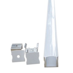 Profilé alu Ruban LED 17,5x14mm