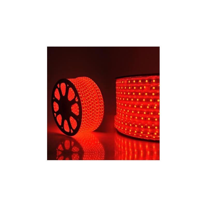 Ruban LED 220V  IP65 Rouge