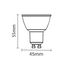 Ampoule GU10 6W COB 50°
