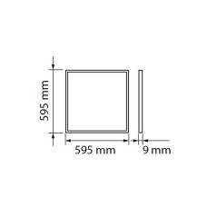 Dalle LED 60x60cm 45W sans scintillement