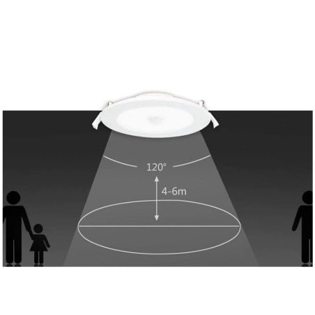 Spot extra plat 15W avec détecteur