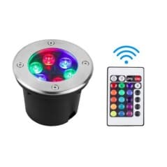 Spot encastrable extérieur 6W RGB IP65