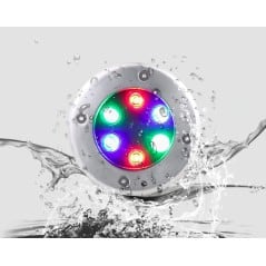 Spot encastrable extérieur 6W RGB IP65