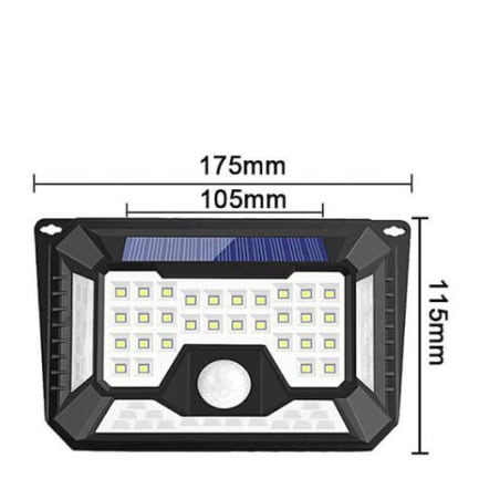 Projecteur solaire 20W avec détecteur