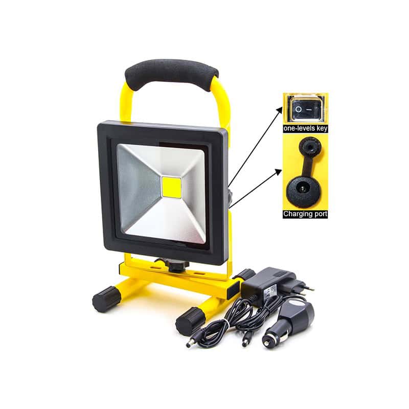 Projecteur Portatif Rechargeable 20W IP65