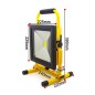 Projecteur Portatif Rechargeable 50W IP65 Projecteur Portatif Rechargeable 50W IP65