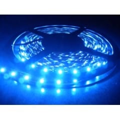 Ruban LED 12V SMD2835 60 LEDs/m IP54 Bleu avec Alimentation 12V-230V – Option Contrôleur RF 12V