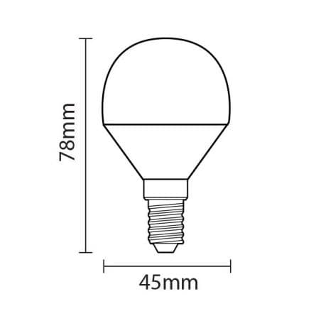 Ampoule E14 5,5W G45