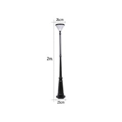 Potelet solaire 6W 200cm IP65