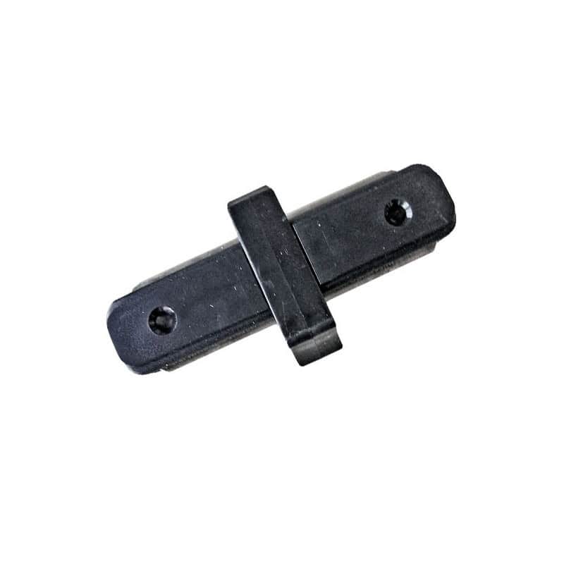 Connecteur droit Rail monophasé noir Connecteur droit Rail monophasé noir