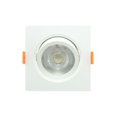 Spot orientable 12W Carré Blanc