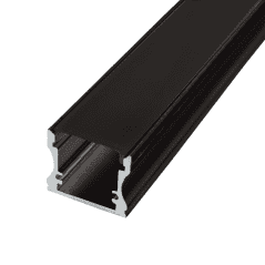 Profilé aluminium Noir Ruban LED 17,5x14mm