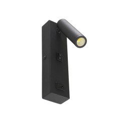 Applique murale 3W avec port USB