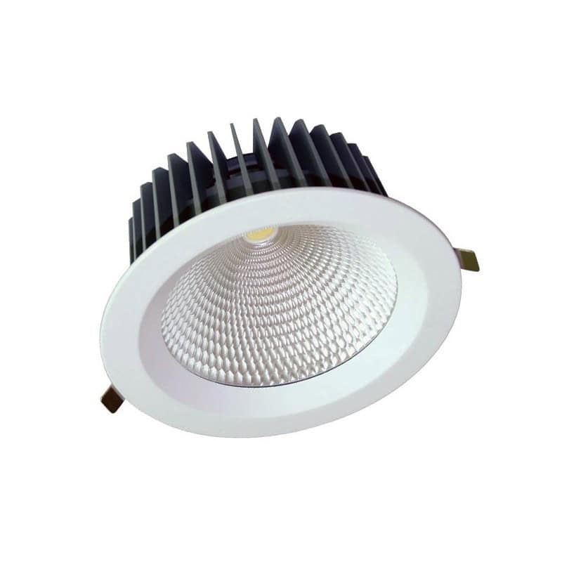 Spot encastrable plafond puissant 60W rond blanc led cob 4500K blanc neutre  5400 lumens professionnel