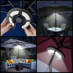 Lampe parasole à pile 1,5W