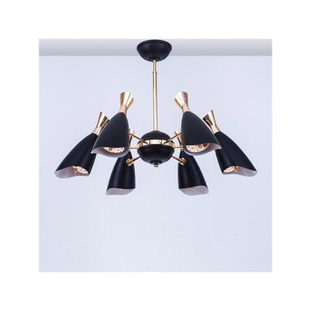 Lustre pendentif métal Noir et dorée