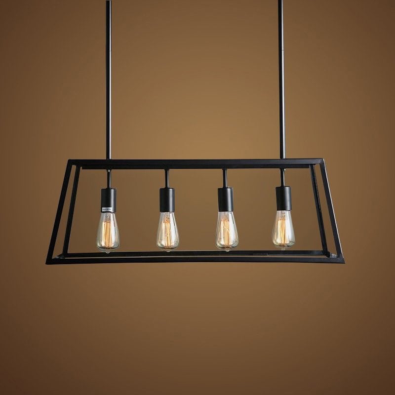 Lampe suspendue métallique Noir