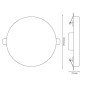 Spot Extra Plat 22W à Diamètre Ajustable Ø50-140mm Spot Extra Plat 22W à Diamètre Ajustable Ø50-140mm