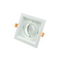 Spot orientable GU10 carré Blanc