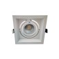 Spot orientable AR60 carré Blanc