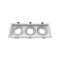 Triple Spot orientable GU10 carré Blanc Triple Spot orientable GU10 carré Blanc