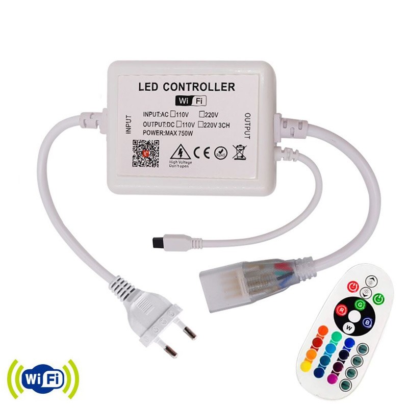 Contrôleur & Alimentation pour Ruban LED 220V RGB 1000W - SILAMP
