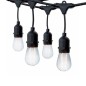 Guirlande lumineuse de 6m avec 10 ampoules E27 IP65 Guirlande lumineuse de 6m avec 10 ampoules E27 IP65