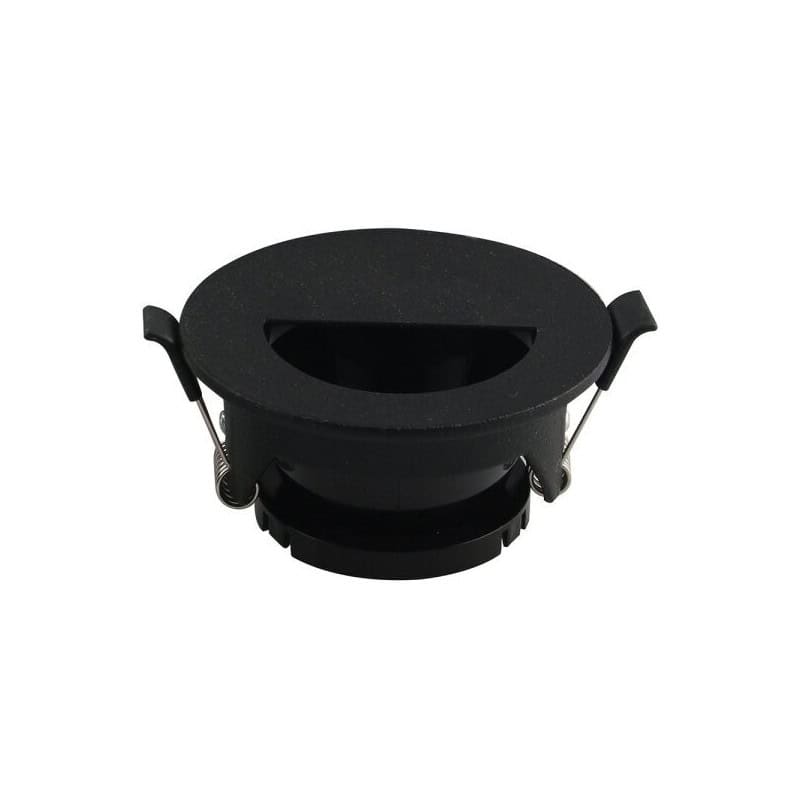 Collerette inclinable Noir avec réflecteur demi rond Collerette inclinable Noir avec réflecteur demi rond