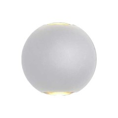 Applique murale 6W ronde gris