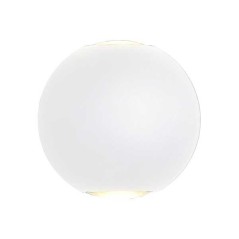 Applique murale 6W ronde blanc