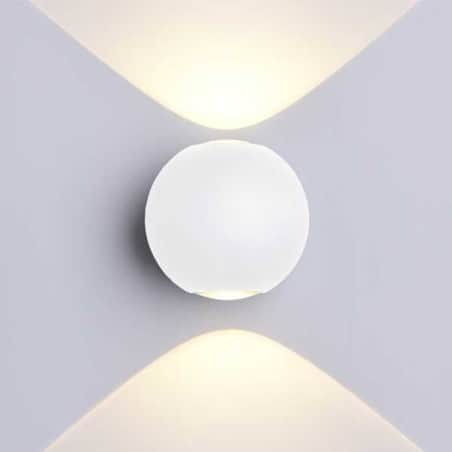 Applique murale 6W ronde blanc